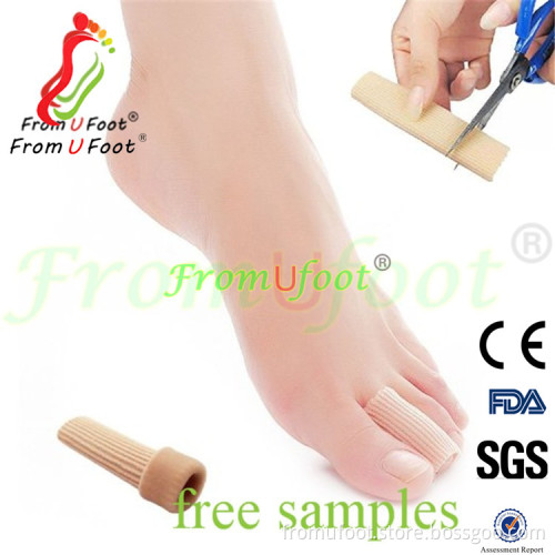 ZRWA12 Toe Tubes Fabric Sleeve Protectors with Gel Lining Pad toe separators